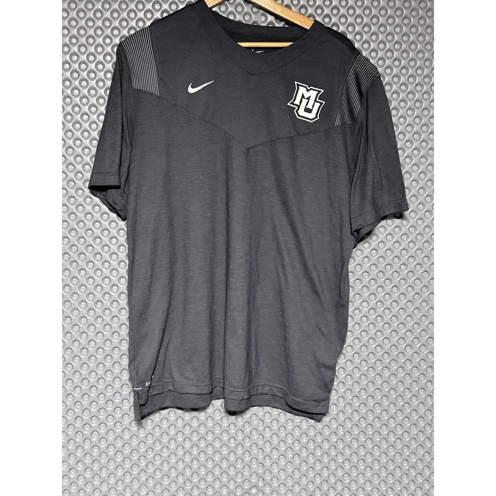 Nike Marquette Golden Eagles Dri-FIT Sideline Coach Shirt Gray Men's XL EUC